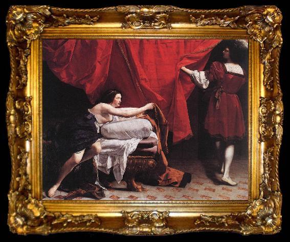 framed  GENTILESCHI, Orazio Joseph and Potiphar